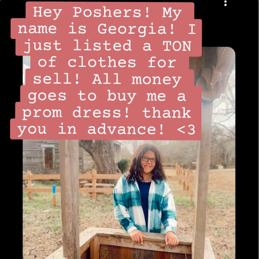Selling my clothes so I can buy a prom dress!